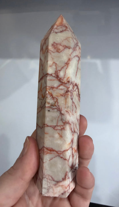 Red Vein Jasper Crystal Tower – 14.4cm | 297g F