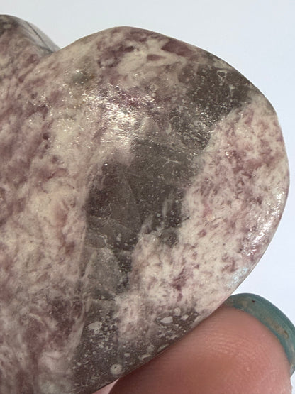 Pink Tourmaline in Matrix Heart B 4.5cm