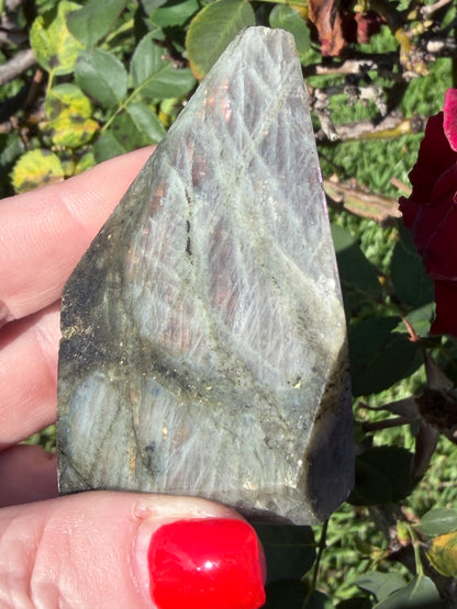 Labradorite Crystal Freeform – Copper Flash | 157g H