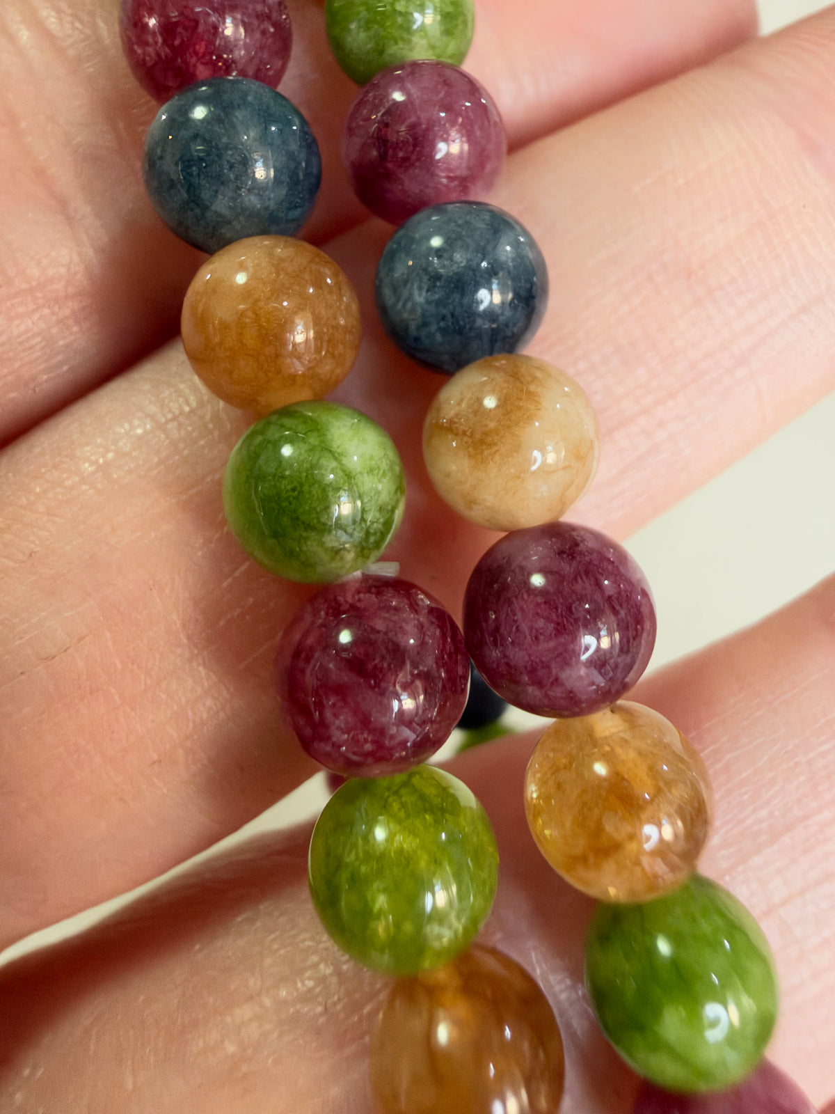 6mm Multicolour Tourmaline Bracelet
