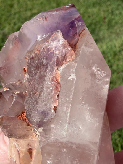 Large Included Amethyst Cluster Point– 215g | 8.5cm