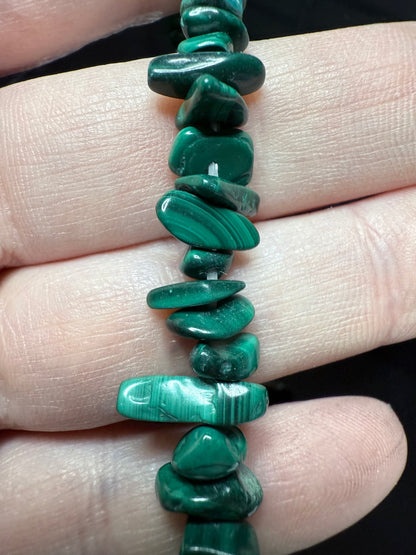 Malachite Chip Bracelet
