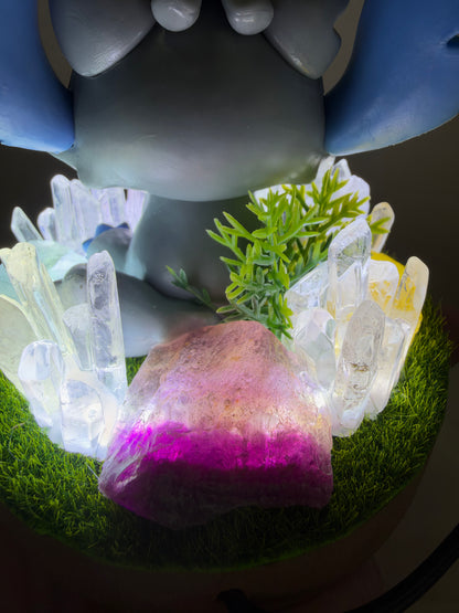 Stitch & Scrump Fluorite Crystal Garden USB Lamp