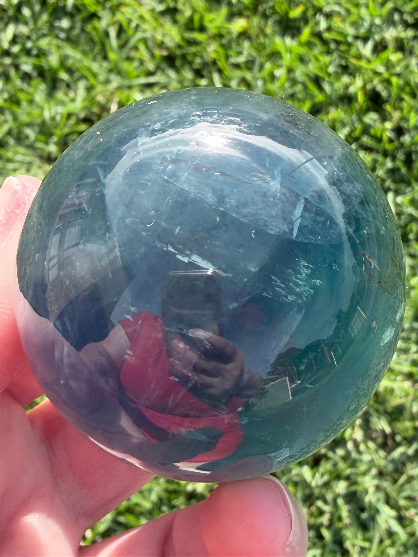 Blue Fluorite Sphere – 5.5cm | 274g