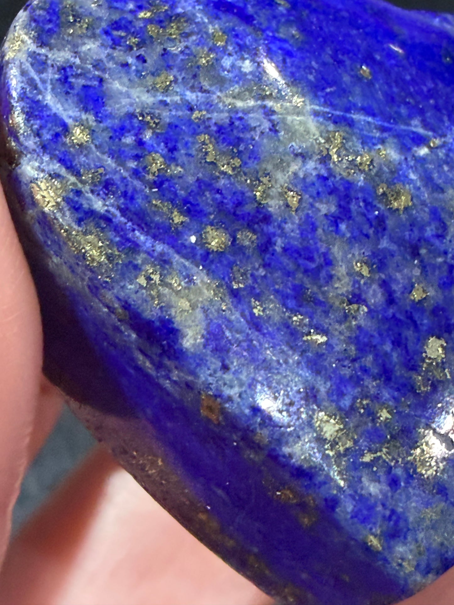 Natural Lapis Lazuli Heart with Pyrite | 4.5 cm | 61g B