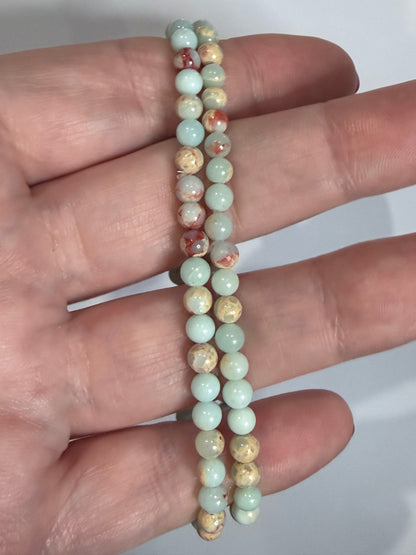 4mm Sea Sediment Jasper Bracelet | Aqua Terra / Impression Jasper

Balance • Calm • Positive Energy
