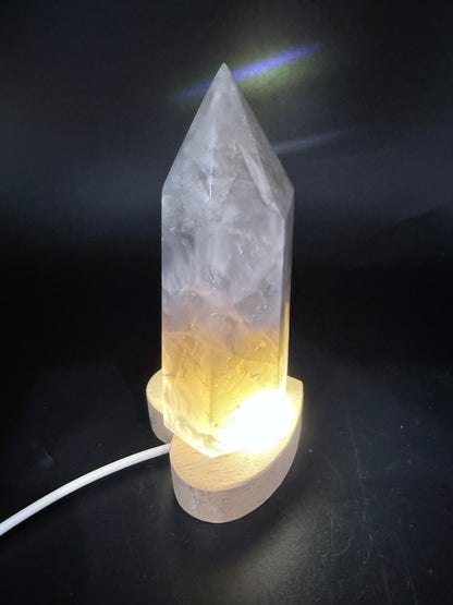 Blue Rose Quartz Tower 366g