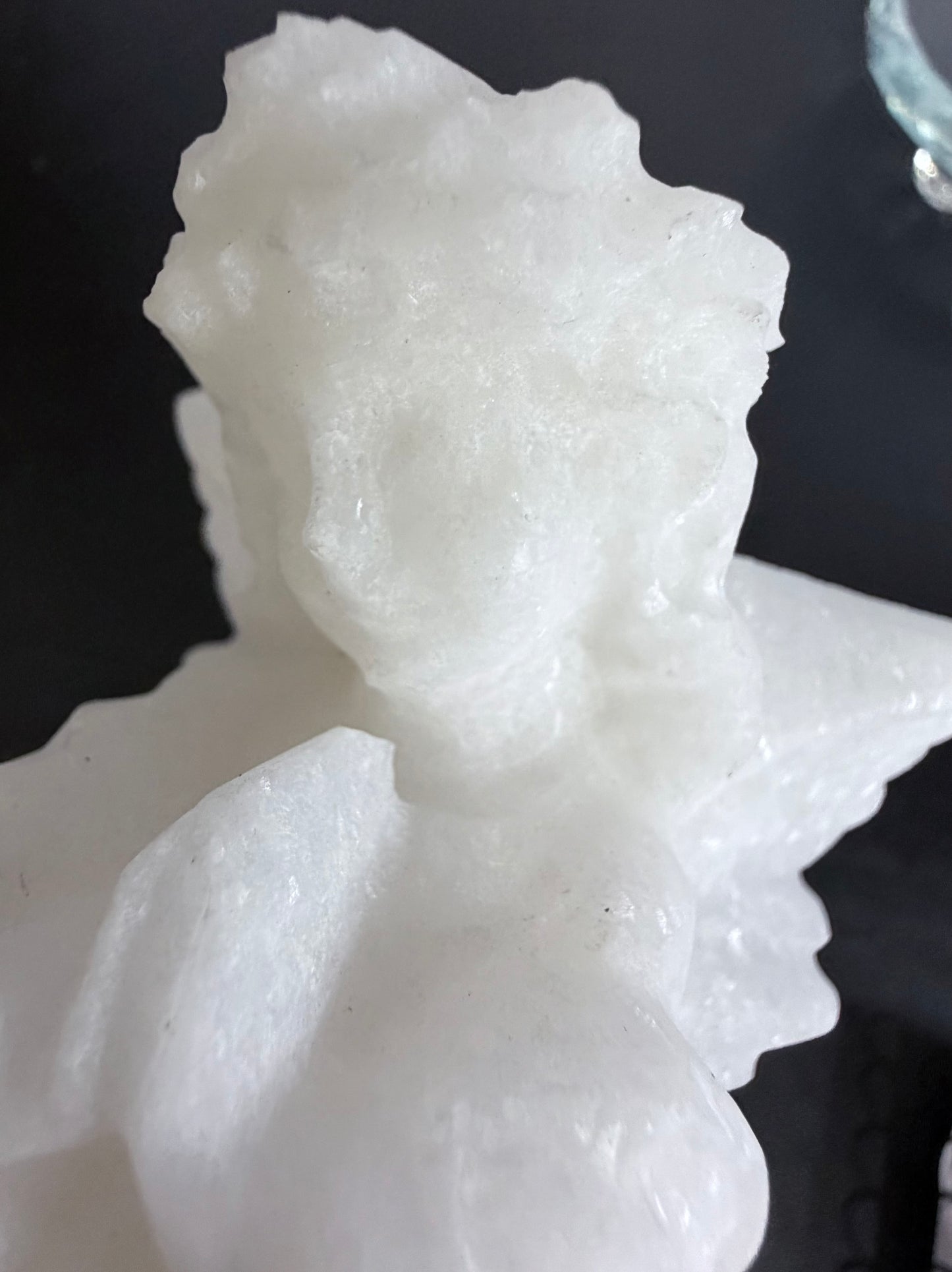 White Calcite Angel Crystal Carving – 15cm