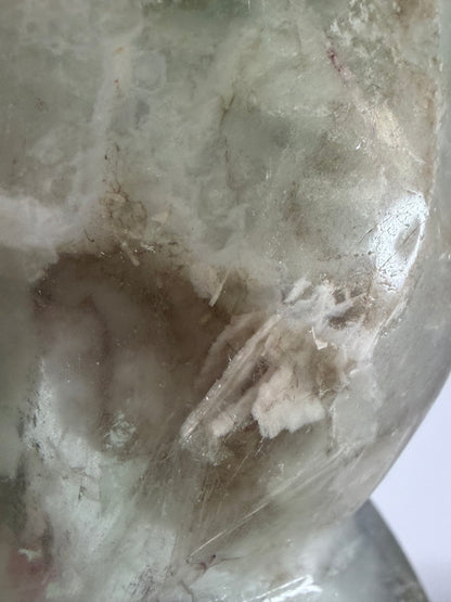 Green Fluorite Butterfly Carving Bowl – 344g