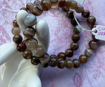 8mm Coffee Sardonyx Bracelet

Strength • Protection • Stability