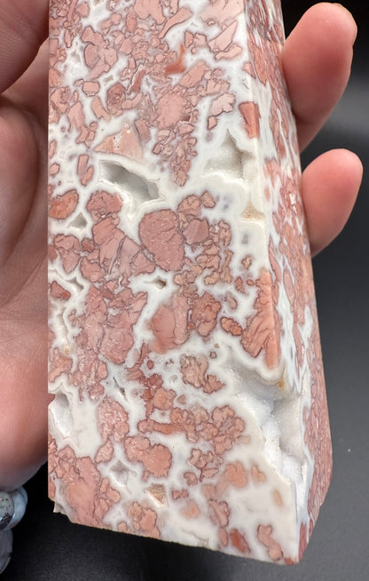 Pink Petal (Cotton Candy) Agate Statement Tower