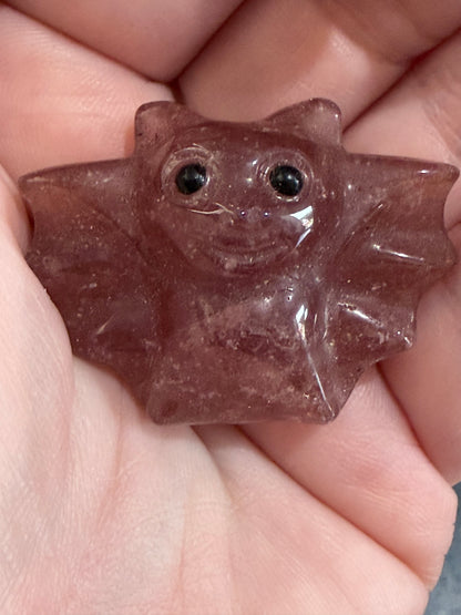 Bat Crystal Mini Carvings – Various Materials | 4cm