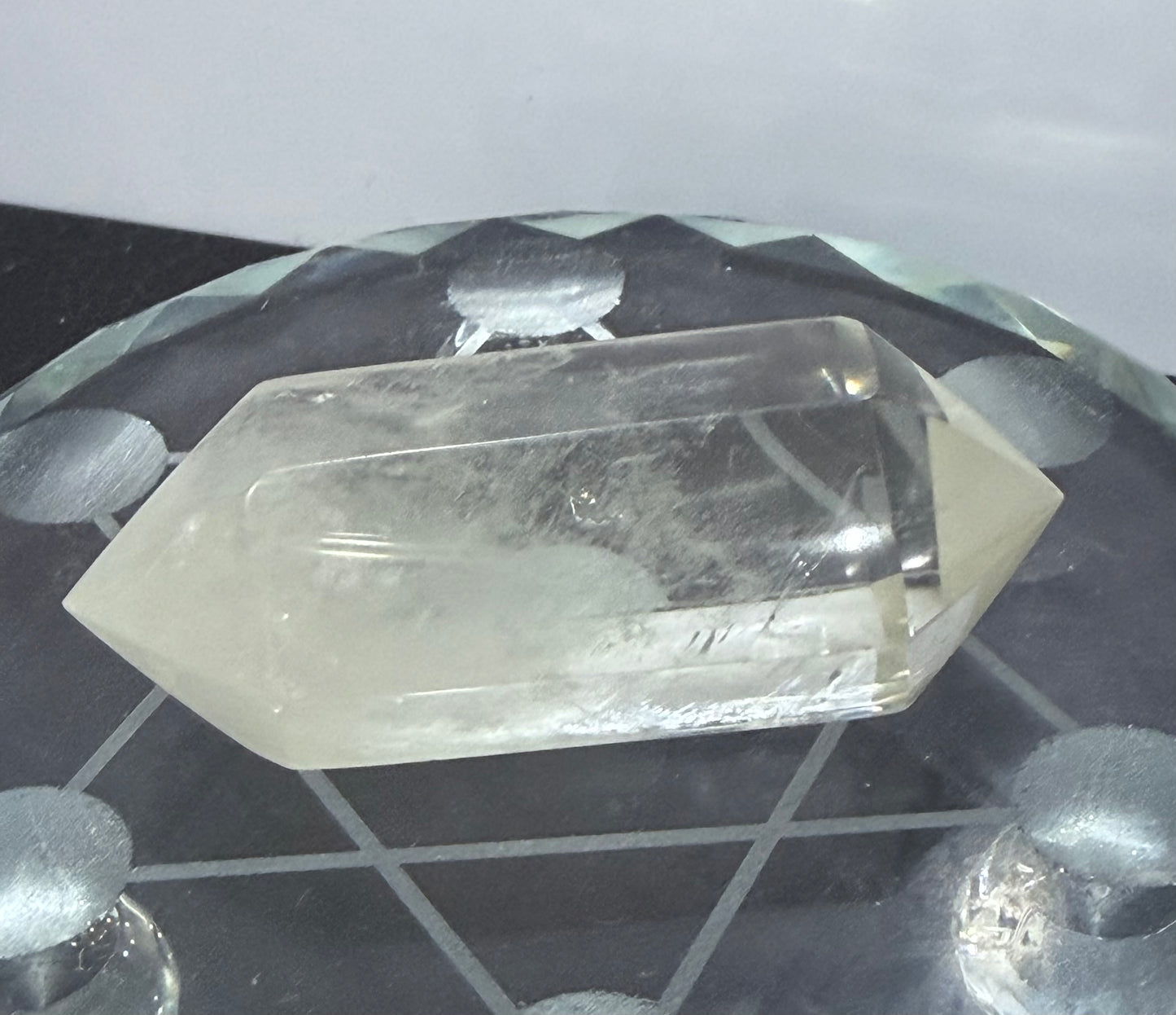 Light Citrine Quartz Double Terminated Point – 7.1cm
