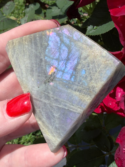 Labradorite Crystal Freeform – Multicolour Flash | 122g

Enhances intuition and psychic awareness