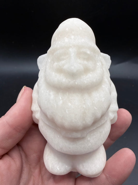 White Marble Jade Santa – 10cm