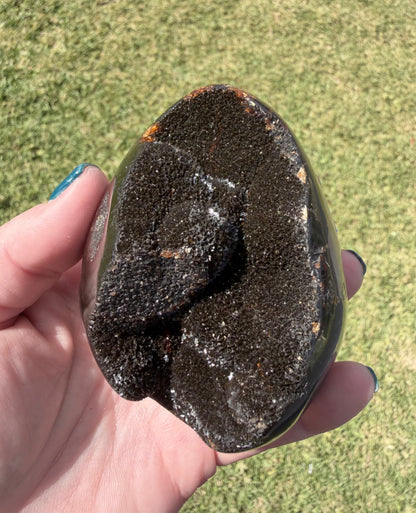 Septarian Druzy Egg — 500 g (9.1 × 5.7 cm) Dragon Stone