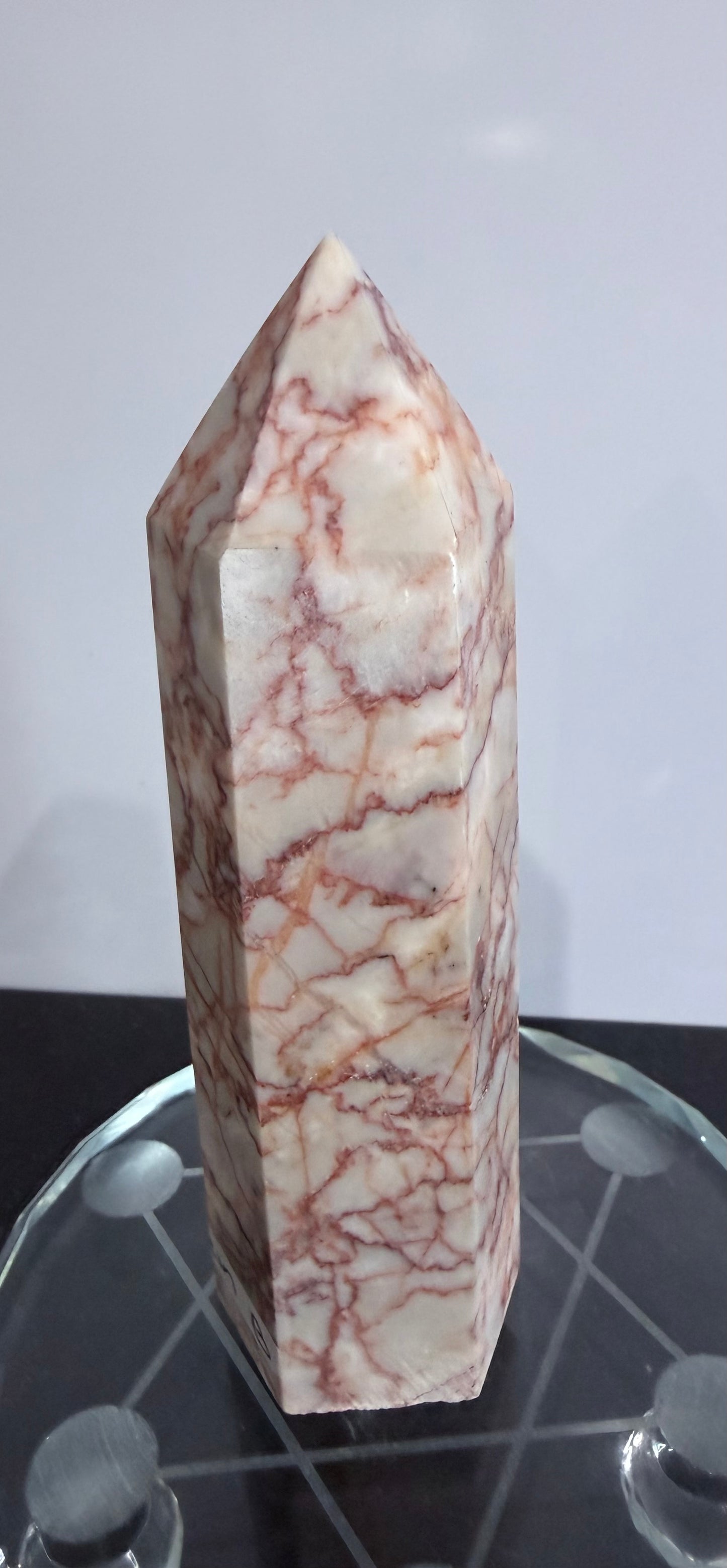 Red Vein Jasper Crystal Tower – 13.2cm | 330g B
