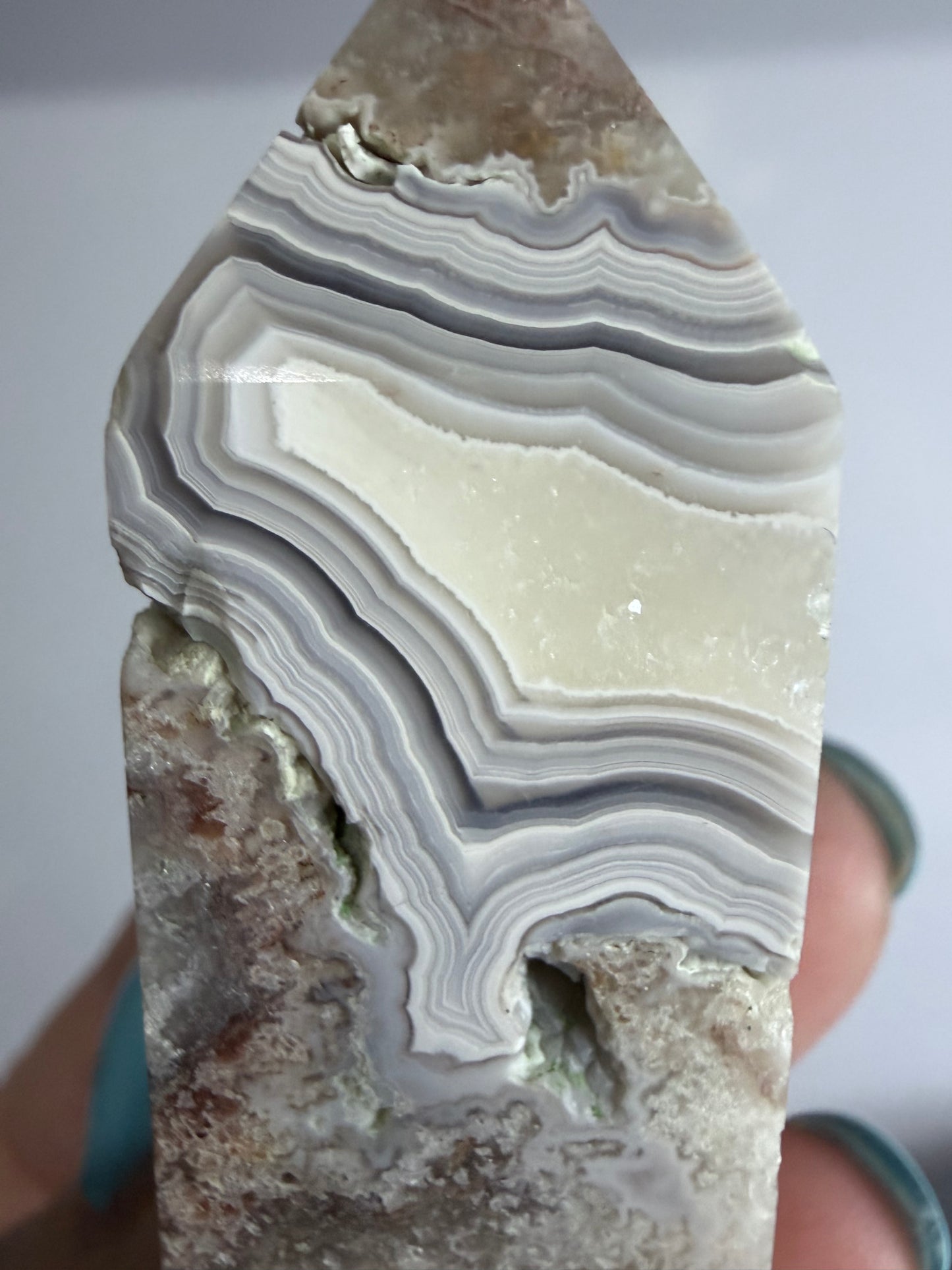 Mexican Lace Agate Tower A -