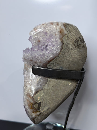 Phantom Amethyst Geode on Stand | Natural Brazilian Display Crystal | 1.5kg