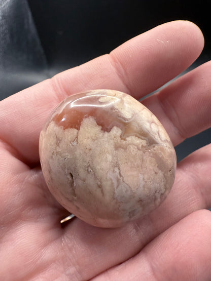 Flower Agate Mini Palm Stones