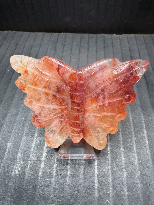 Fire Quartz Butterfly