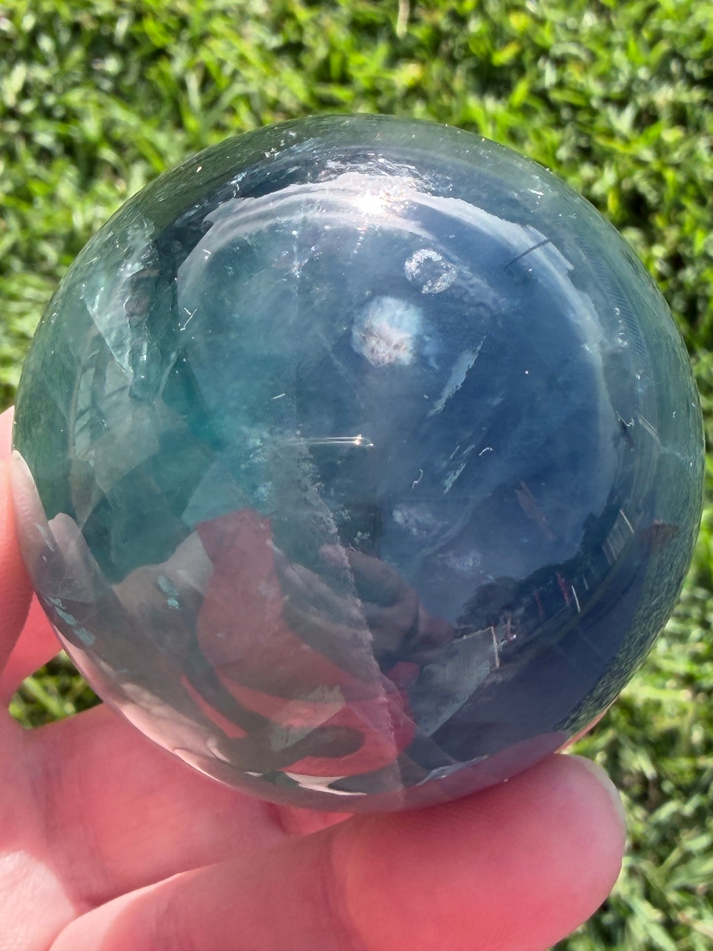 Blue Fluorite Sphere – 5.5cm | 274g
