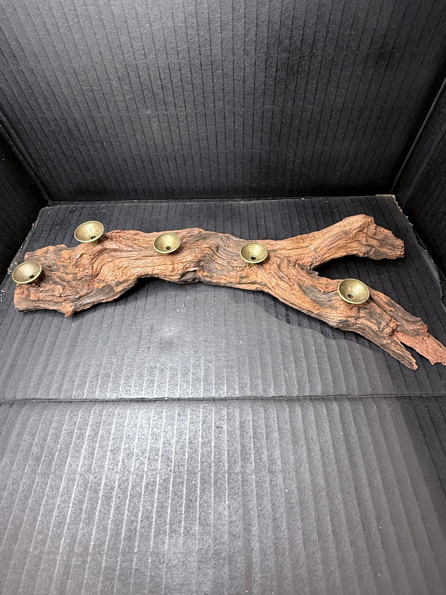 Driftwood 5 Sphere Holder