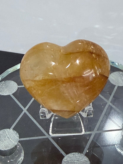 Golden Healer Quartz Heart C - 5cm