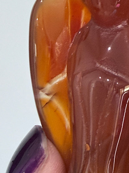 Carnelian Angel – 6cm