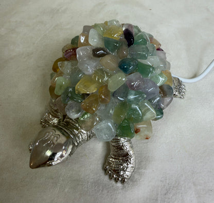 Rainbow Fluorite Turtle Colour Changing USB Lamp