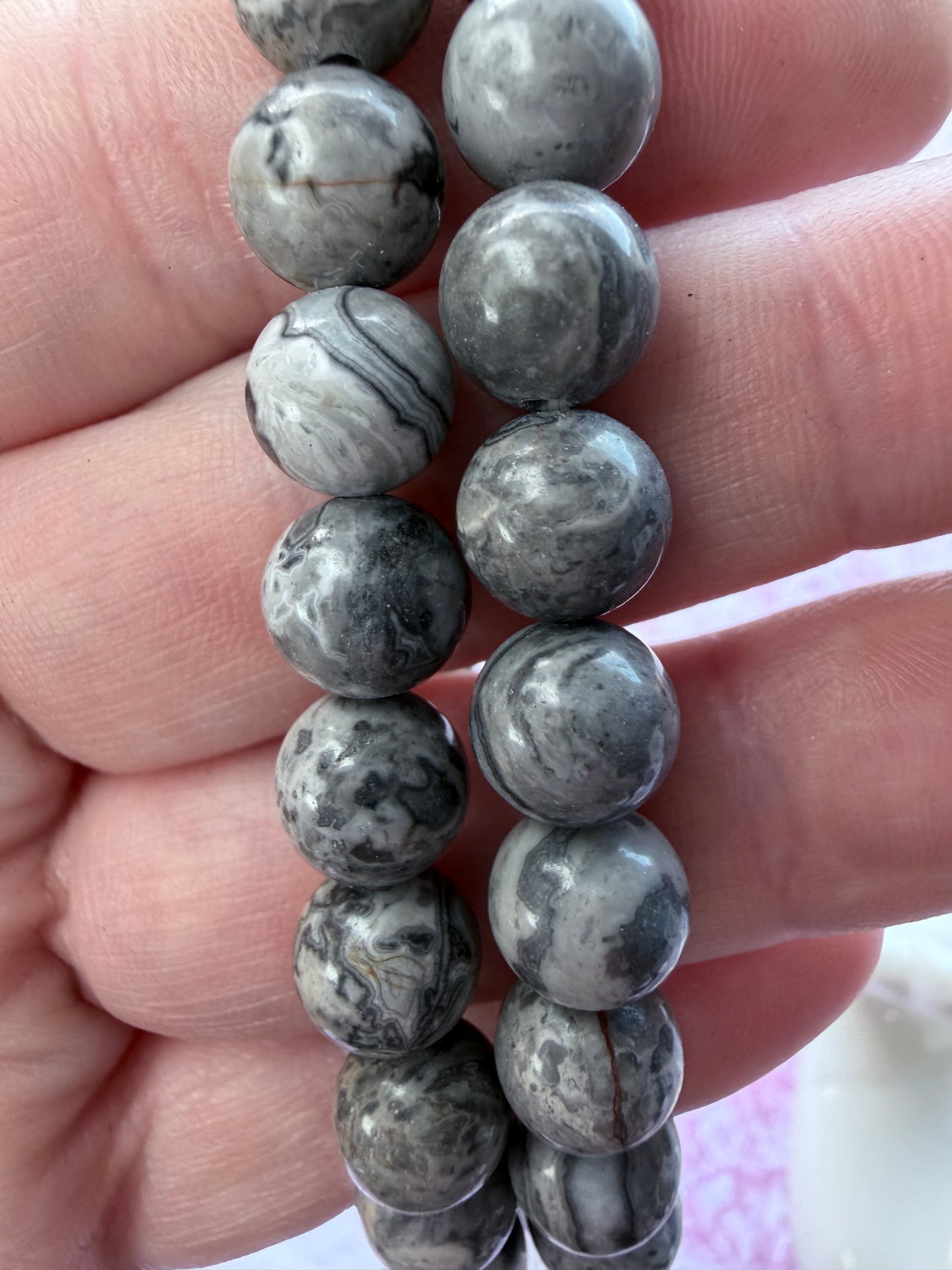 Picasso Jasper Bracelet 8mm