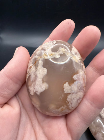 Flower Agate Palm Stone Larger Size