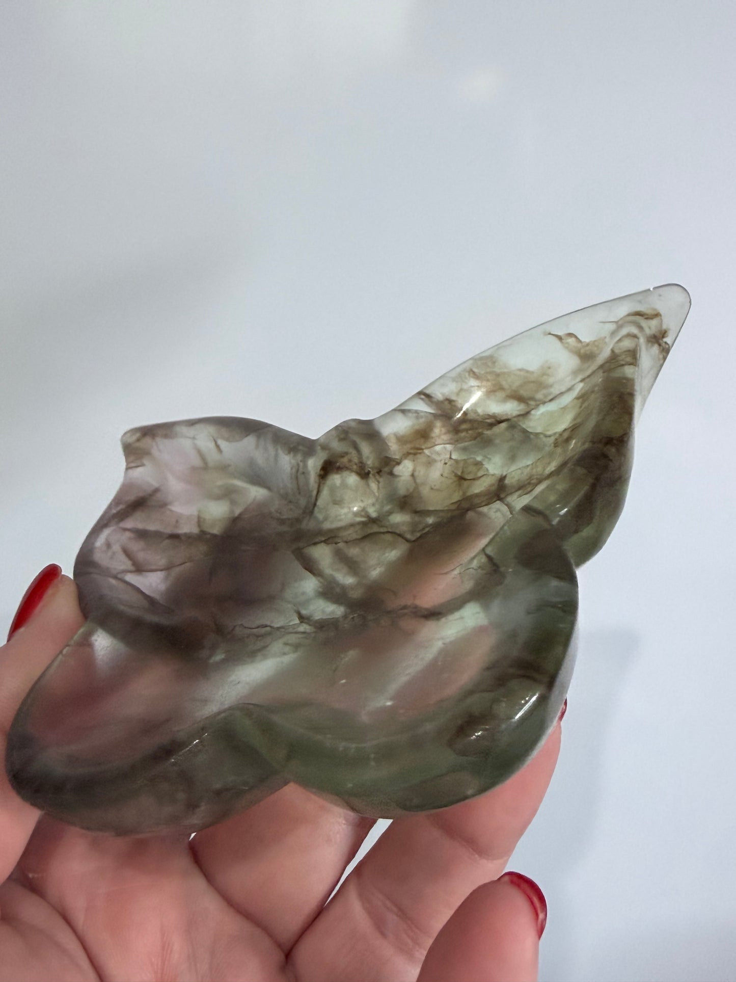 Dendritic Fluorite Butterfly Bowl – 317g