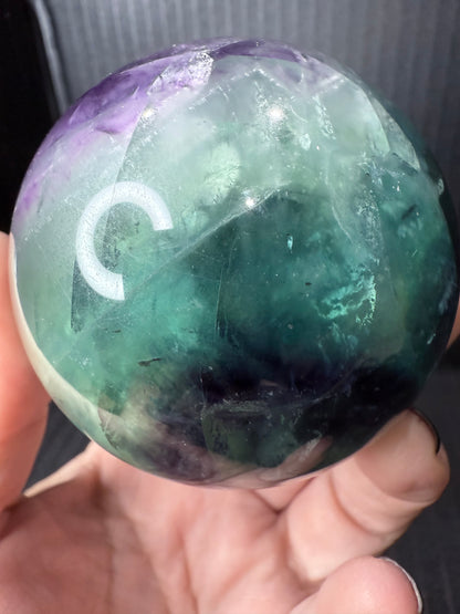 Rainbow Fluorite Sphere | 480g | 6.6cm
