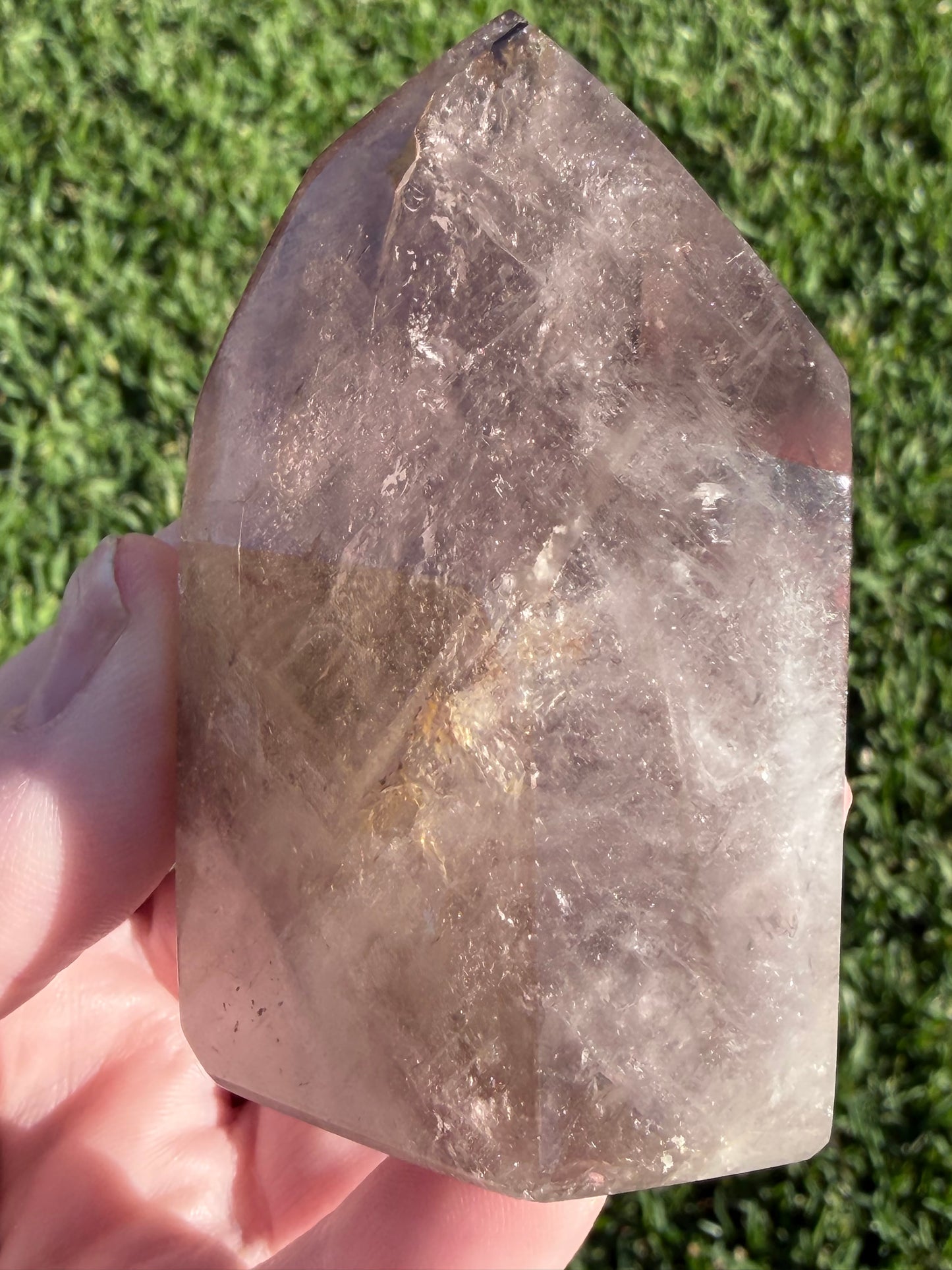Smoky Quartz Included Quartz Tower – 230g