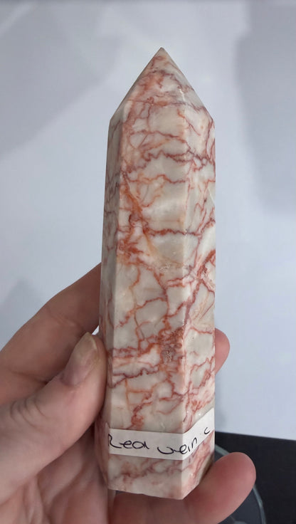 Red Vein Jasper Crystal Tower – 13.4cm | 314g C