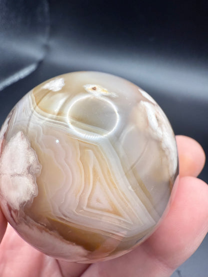 Flower Agate Sphere