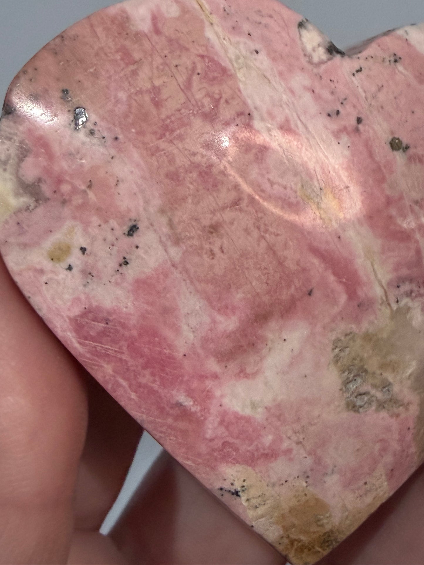 Pink Rhodonite Heart (Peru) C