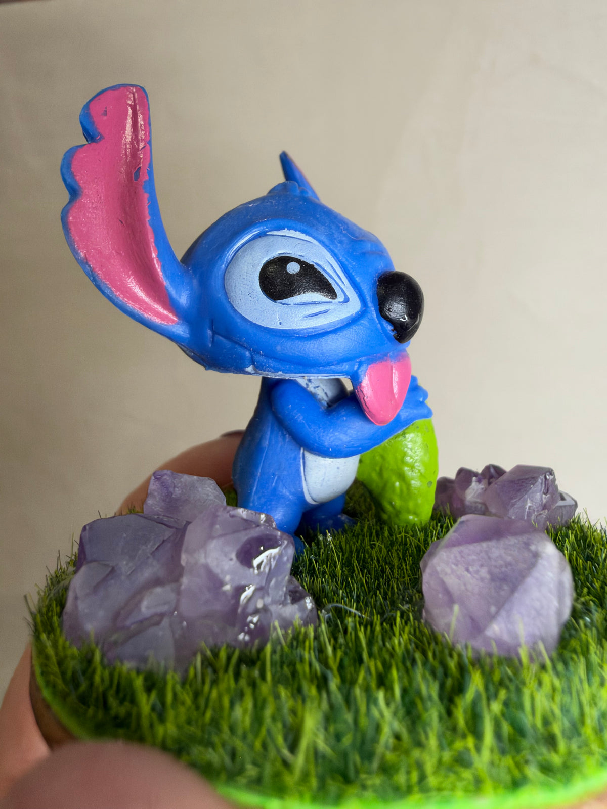 Stitch with Pickle Amethyst Mini Crystal Garden – 6cm