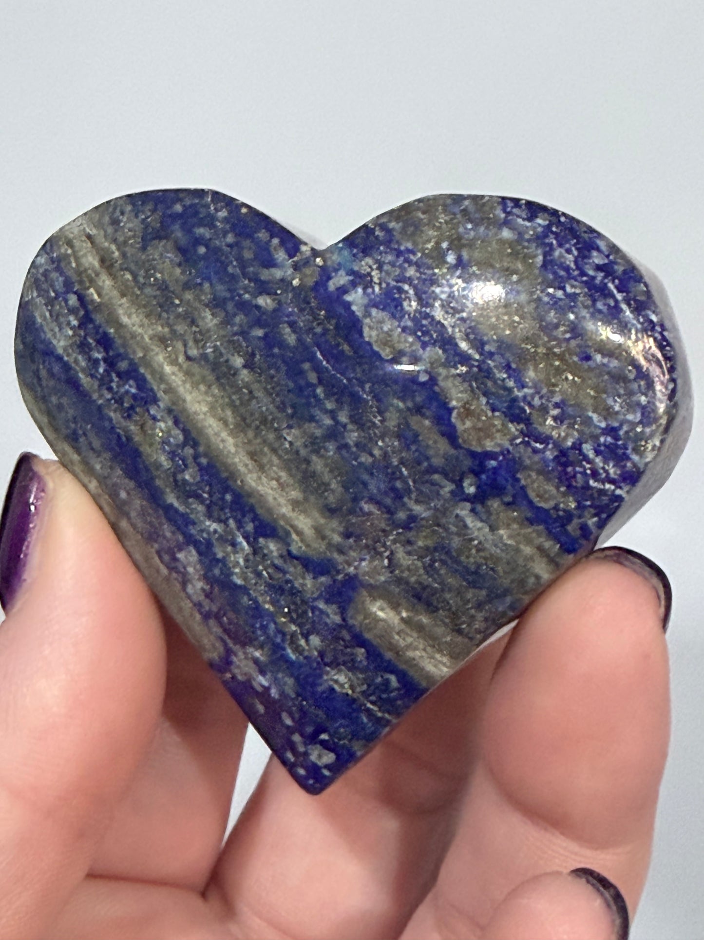 Lapis Lazuli Self-Standing Heart E