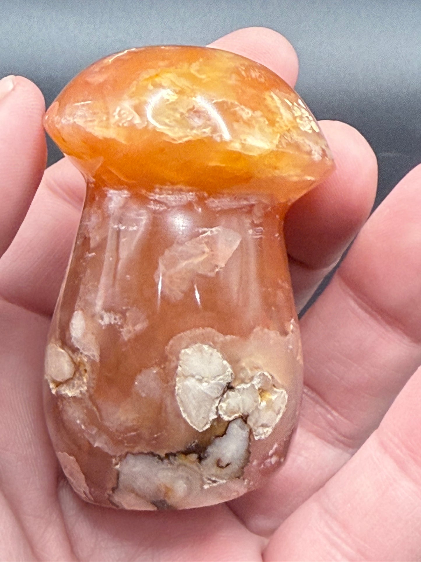 Sakura Flower Agate Mushroom