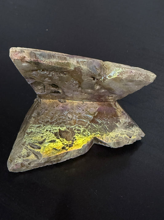 Aura-Coated Sphalerite Butterfly A 7cm