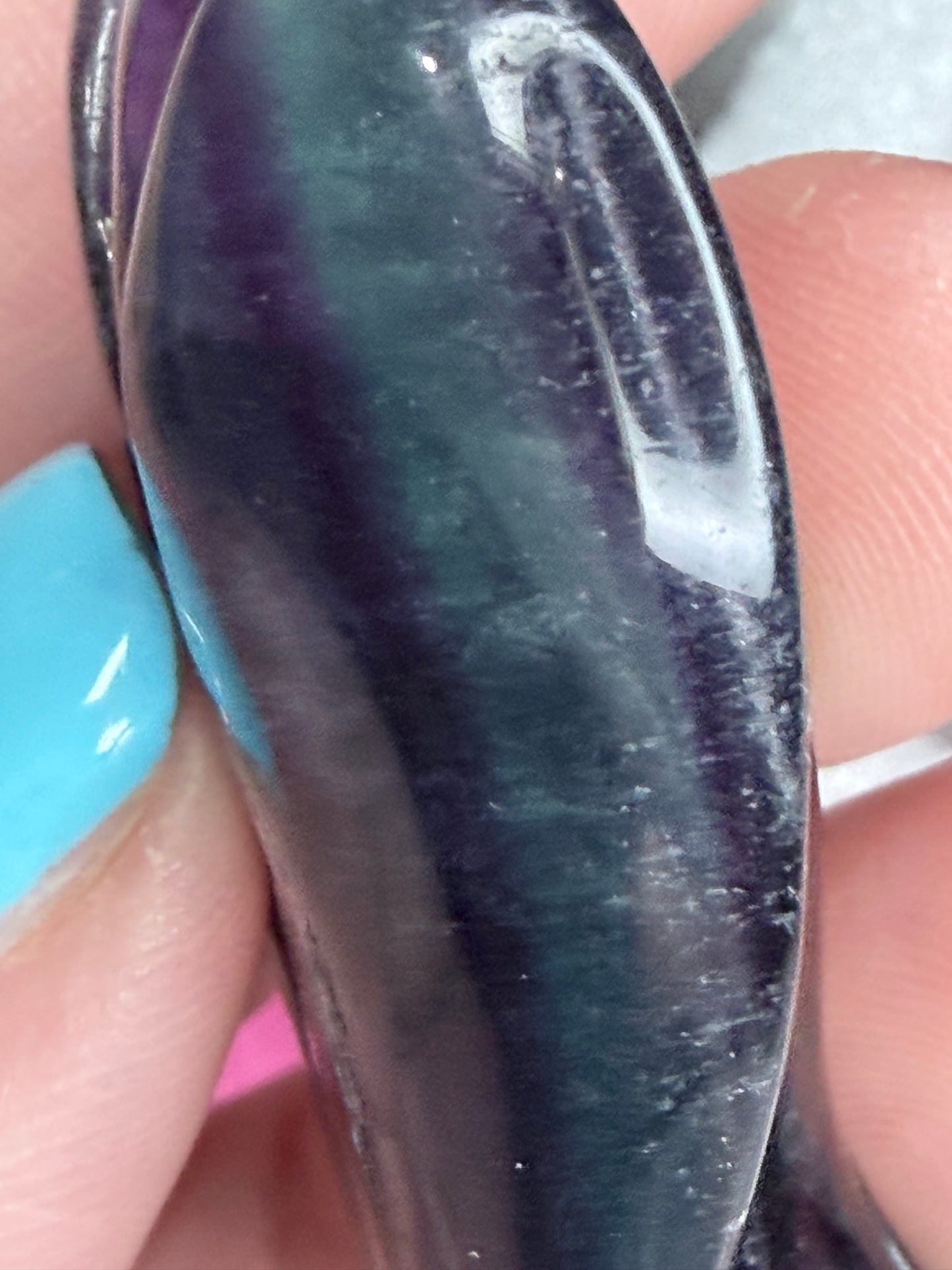Rainbow Fluorite Angel – 6cm B -