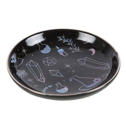 Crystal Witch Print Ceramic Trinket Dish
