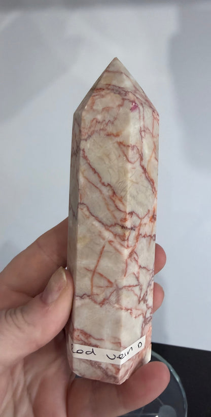 Red Vein Jasper Crystal Tower – 13.5cm | 320g D