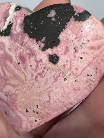 Pink Rhodonite Heart (Peru) A