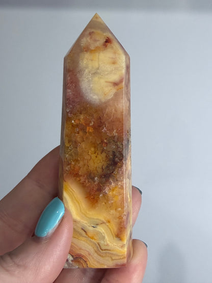 Crazy Lace Agate Tower A -