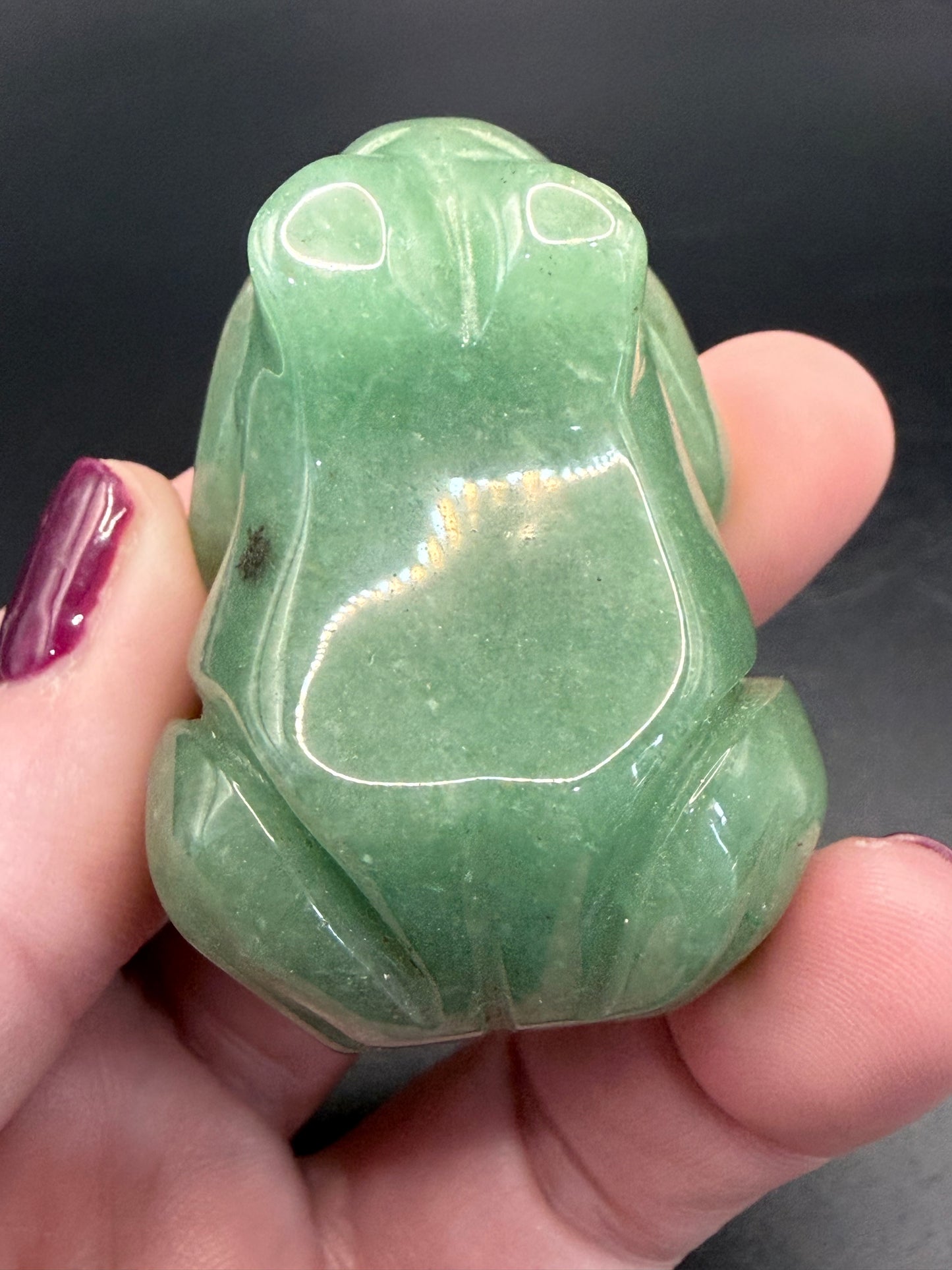 Green Aventurine Frog Carving 5cm