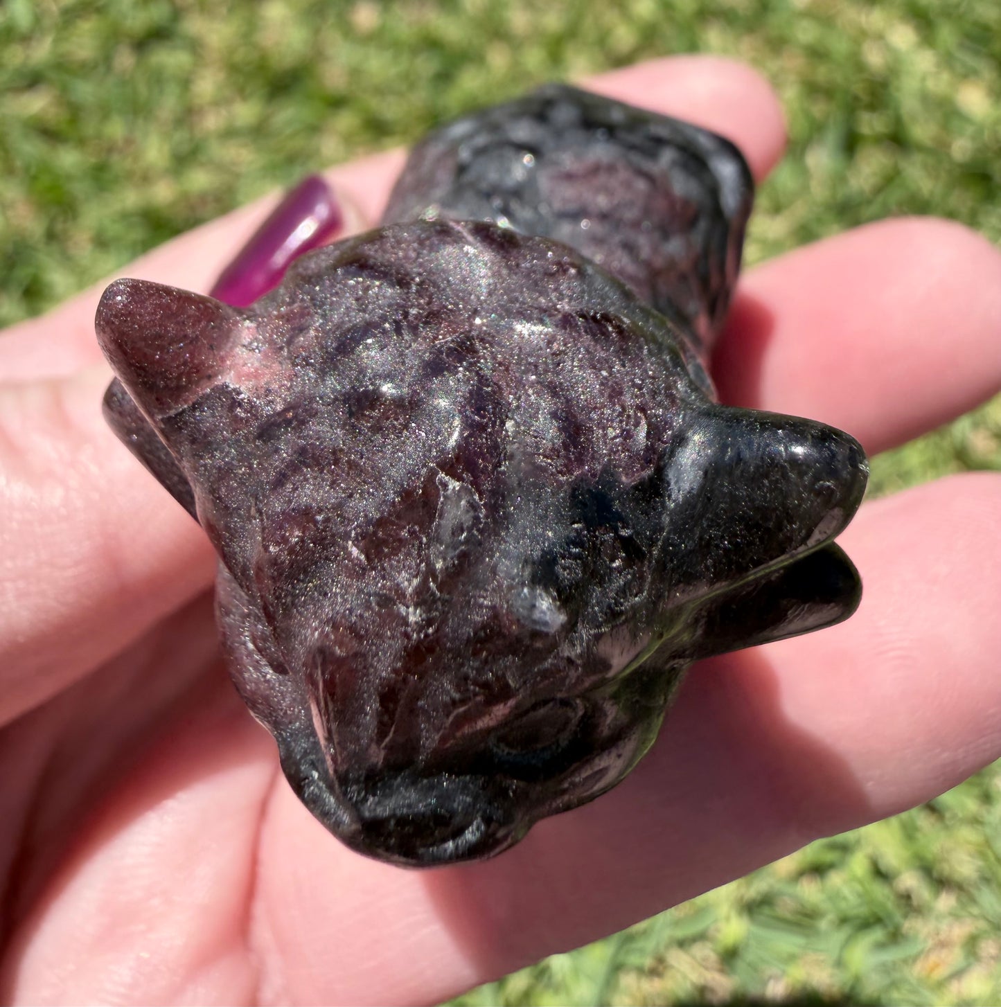 Garnet Highland Cow 5.5x4.5cm