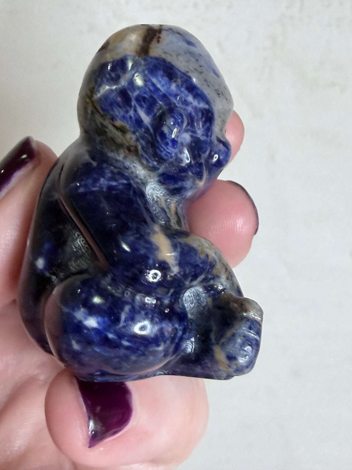 Sodalite Monkey Carving – 5cm